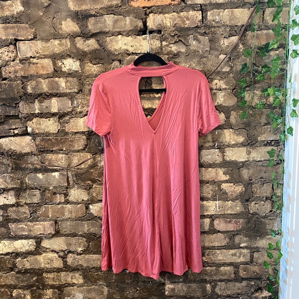 Pink cut out dress